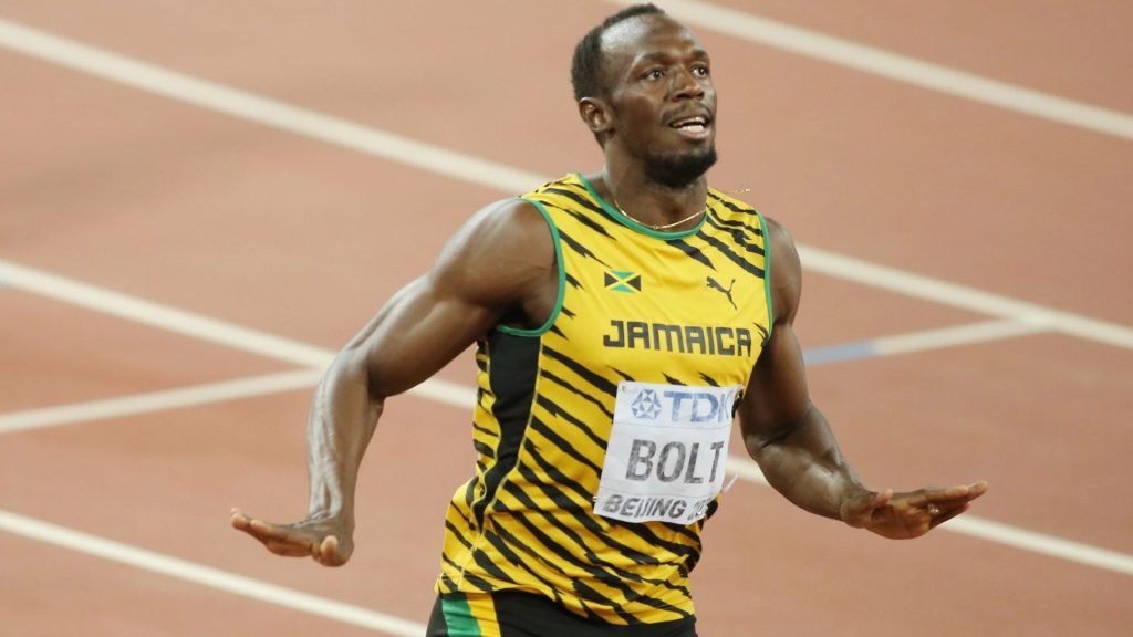 Usain Bolt, người được mệnh danh là "tia chớp" của điền kinh