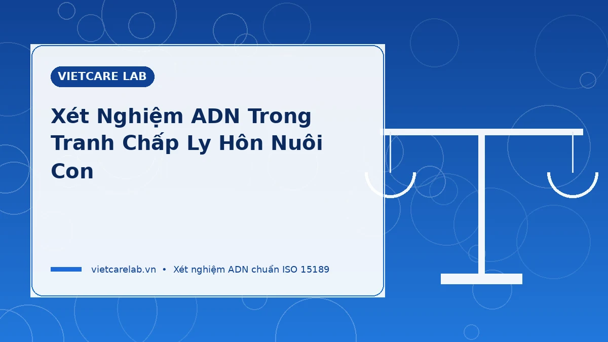 Xét nghiệm ADN tranh chấp ly hôn nuôi con